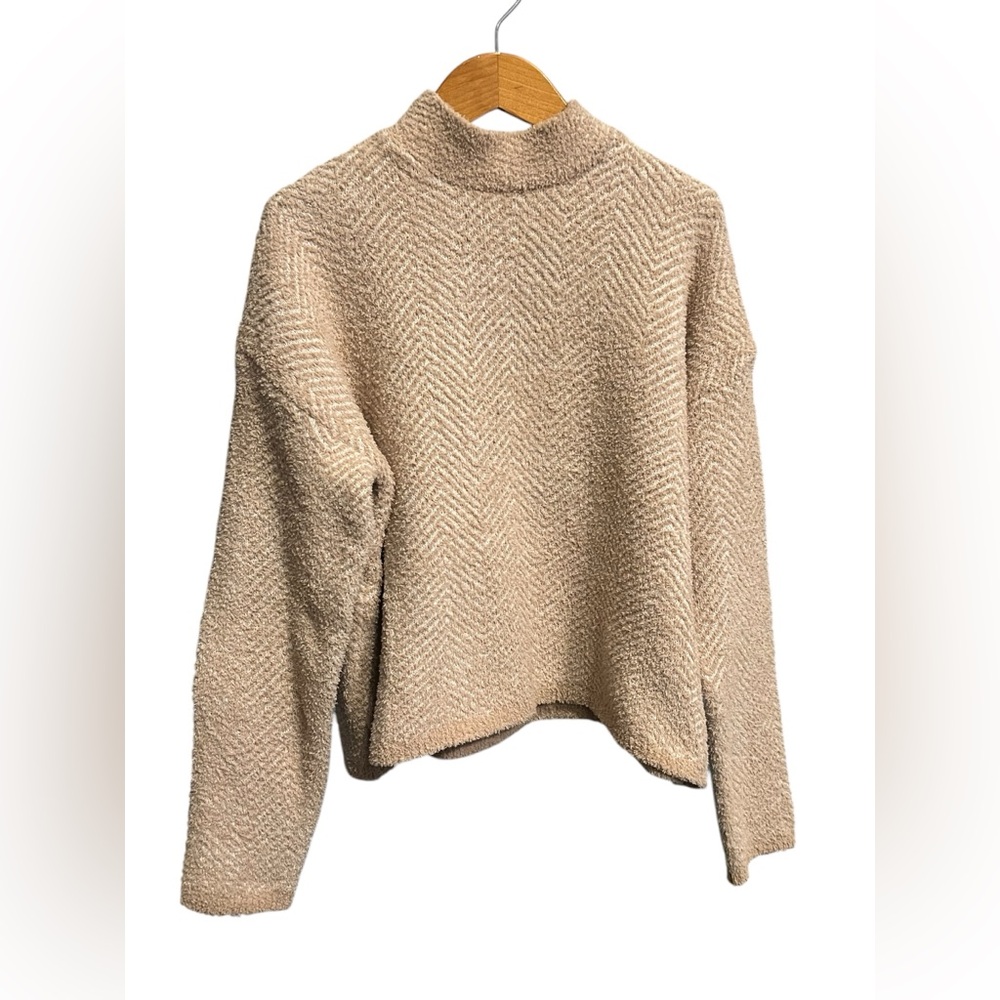 Light brown fuzzy sweater